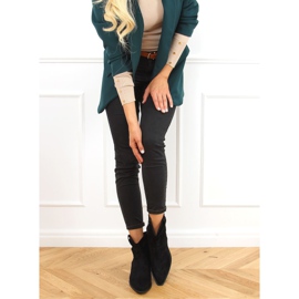 Schwarze Cowboystiefel für Damen 99-65 Schwarz 2