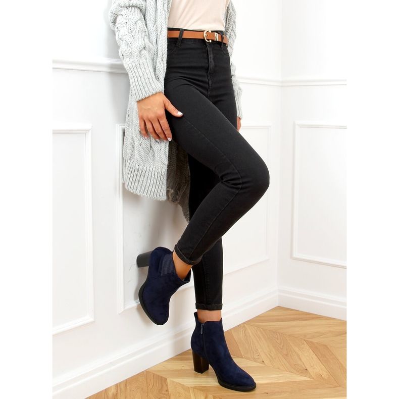 Marineblaue Stiefel 1155 D.BLUE navy blau 1