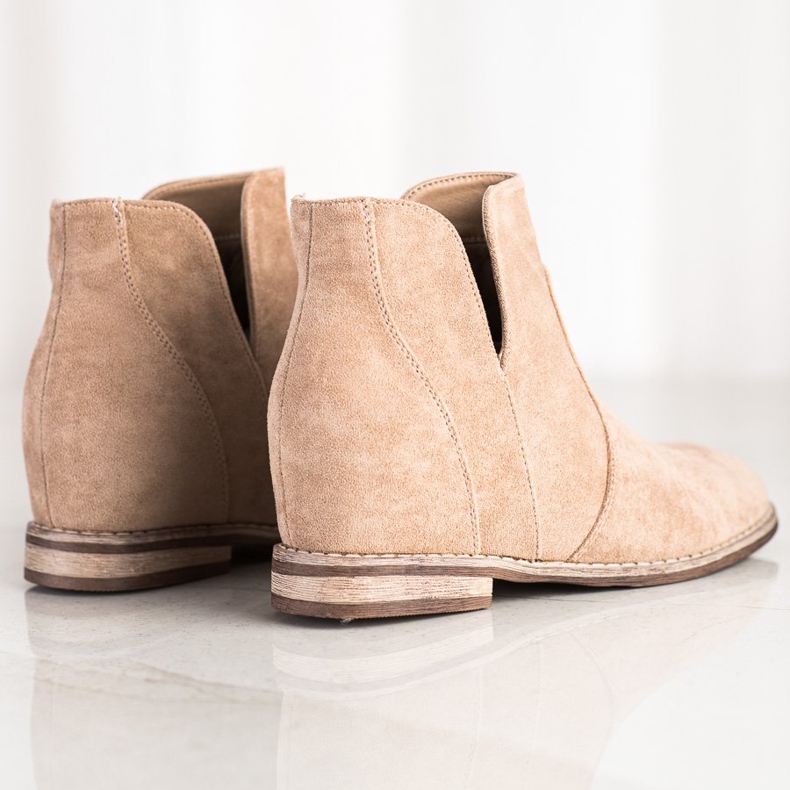 S. BARSKI Cowboystiefel auf dem Koturnie S.BARSKI beige 1