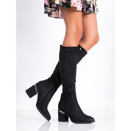 Filippo Elegante Wildlederstiefel schwarz 2