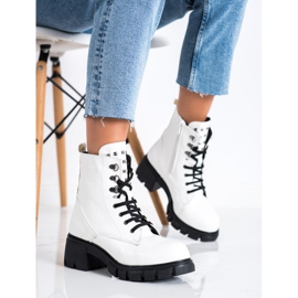 SHELOVET Modische Arbeiter mit Nieten weiß 2