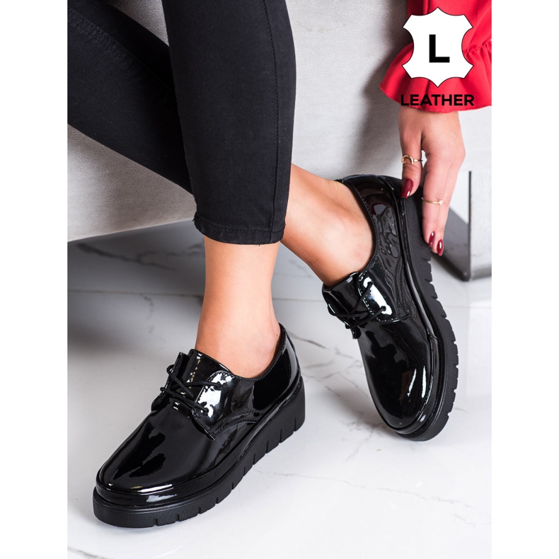 Filippo Schwarze Lederschuhe 1