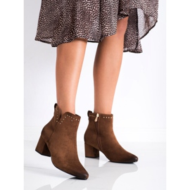 Stiefel mit niedrigem Pfosten VINCEZA braun 1