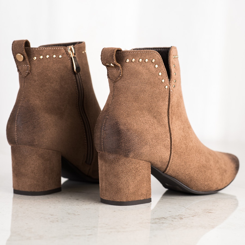 Stiefel mit niedrigem Pfosten VINCEZA braun 1