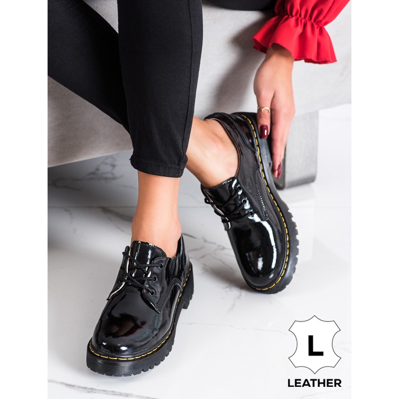 Filippo Schnürschuhe aus Leder schwarz 1