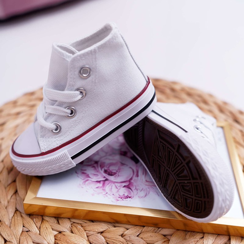 FRROCK Klassische hohe weiße Filemon Sneakers für Kinder 1