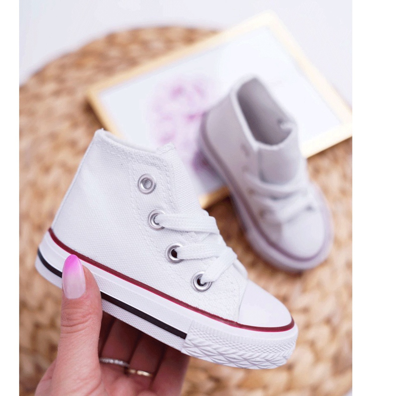 FRROCK Klassische hohe weiße Filemon Sneakers für Kinder 4