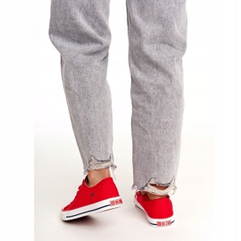 Damen Sneaker Low Big Star Rot DD274339 2