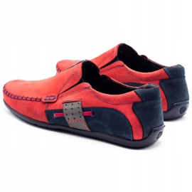 Olivier Herren Loafer 834 rot marineblau 5