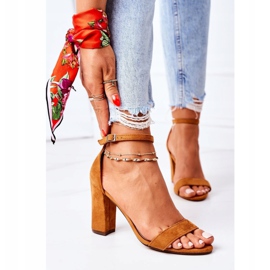 PS1 Wildledersandalen auf einer Kamel-Florenz-Bar braun 3