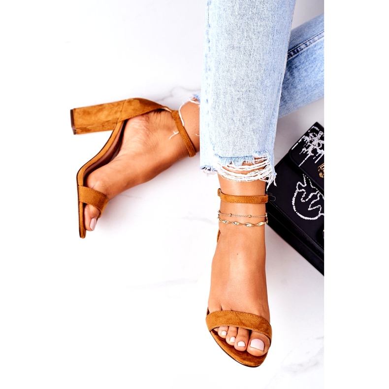 PS1 Wildledersandalen auf einer Kamel-Florenz-Bar braun 1