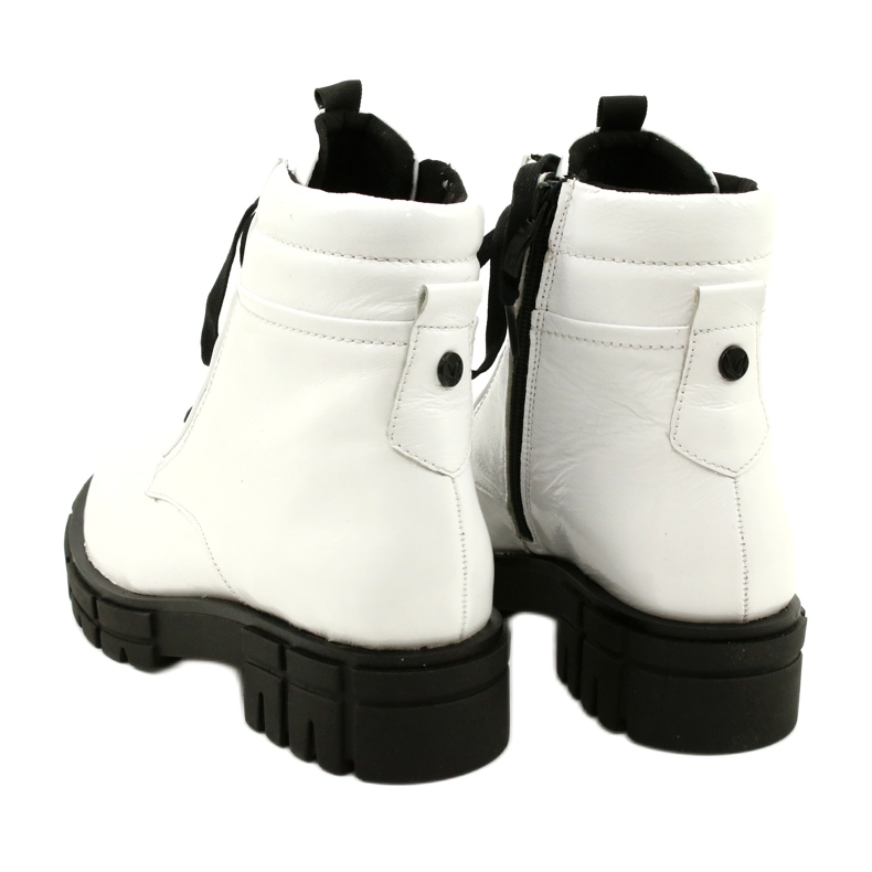 Lackierte Frauenstiefel Caprice 9-25252-27 122 Weiß 3