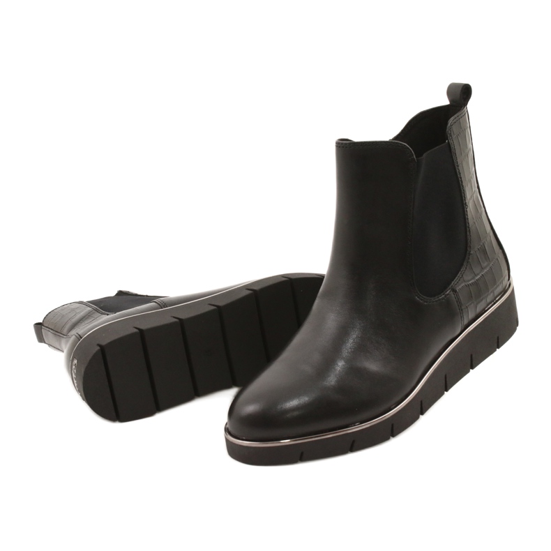 Caprice Keilstiefel Walking On Air System 25339 Schwarz 3
