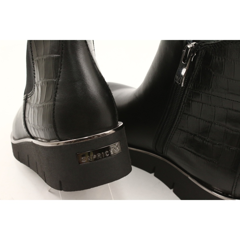 Caprice Keilstiefel Walking On Air System 25339 Schwarz 6