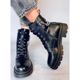 Schwarze Arbeiter mit Ketten RQ381 Schwarz 2