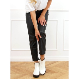 Weiß 9B1053 Weiße Stiefel mit dicken Sohlen 2