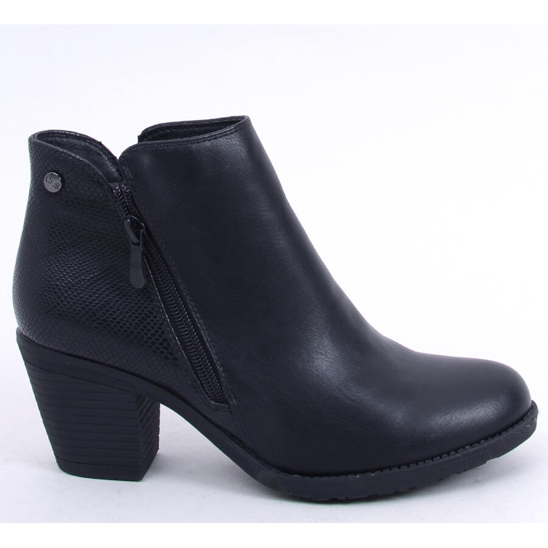 Schwarze Stiefel mit hohen Absätzen 9B1037 Schwarz 2