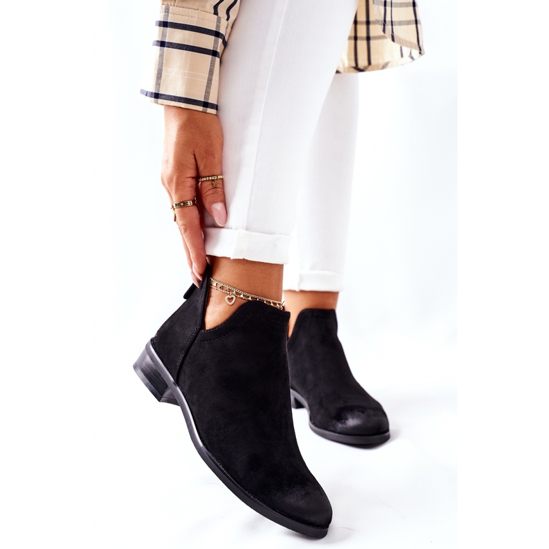 Vinceza Warme Wildlederstiefel für Damen Schwarz Joaliene 2