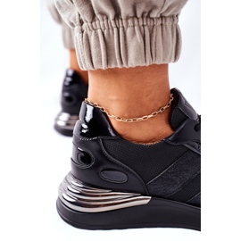 Vinceza Damen Sportschuhe Sneakers Schwarz Manitoba 1