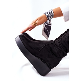 S.Barski Wildleder Keilstiefel S. Barski Schwarz Celina 1