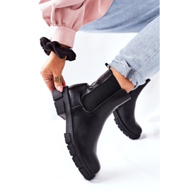 S.Barski Damen Schwarz Warme Stiefel Jodhpur Stiefel Roulette 2