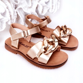 FR1 Kindersandalen mit Kette Golden Buffy 1