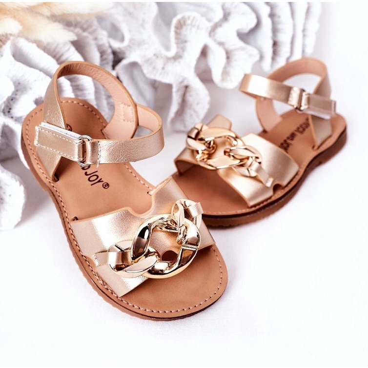 FR1 Kindersandalen mit Kette Golden Buffy 4
