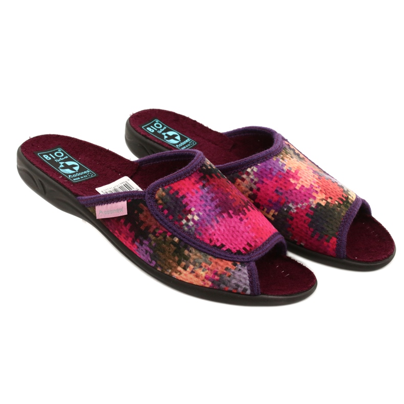 Damen Hausschuhe Adanex 26265 Sweet rot lila rosa 3