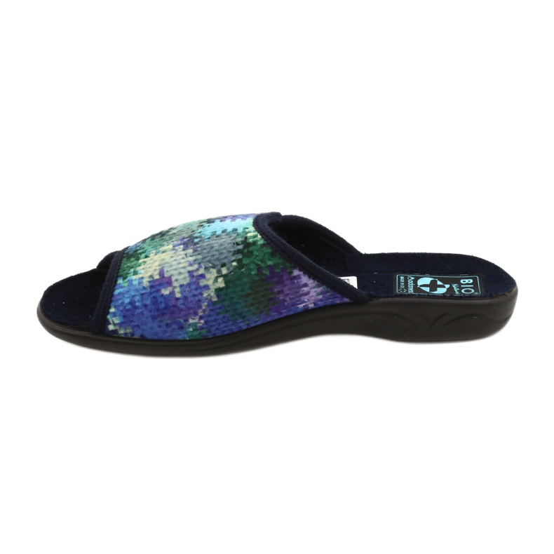 Damen Hausschuhe Adanex 26264 Sweet marineblau blau grün 1