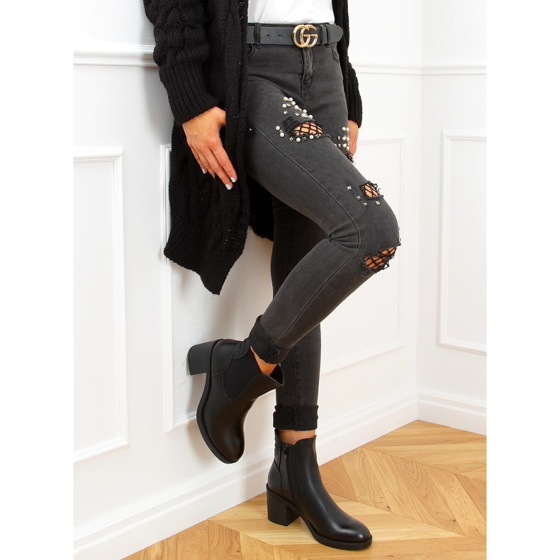 Schwarze Chelsea-Boots, schwarz 9565 Schwarz 2