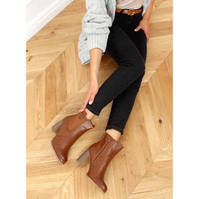 Braune High Heels 3654 Camel 1