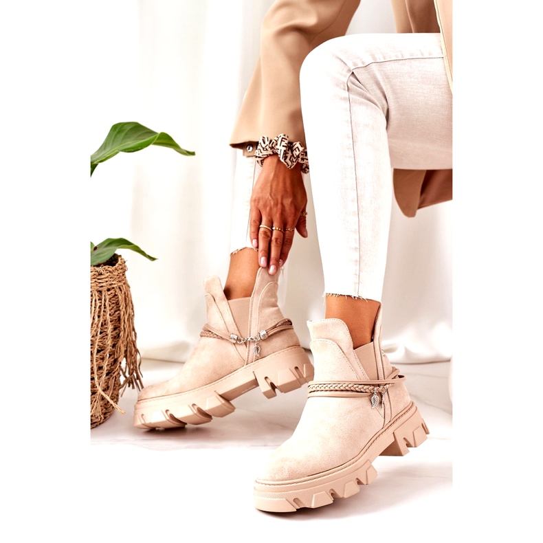 PS1 Warm Booties Jodhpur Stiefel Beige Gute Idee 2