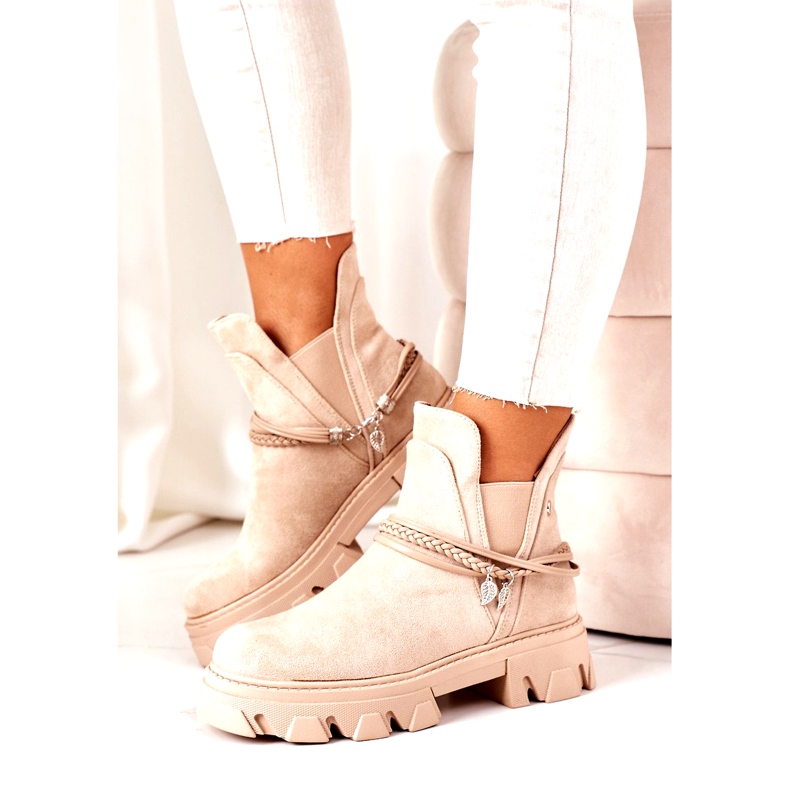 PS1 Warm Booties Jodhpur Stiefel Beige Gute Idee 3
