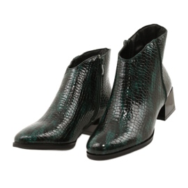 M.Daszyński Isolierte Stiefel Daszyński MR2130-8 Grün schwarz 2