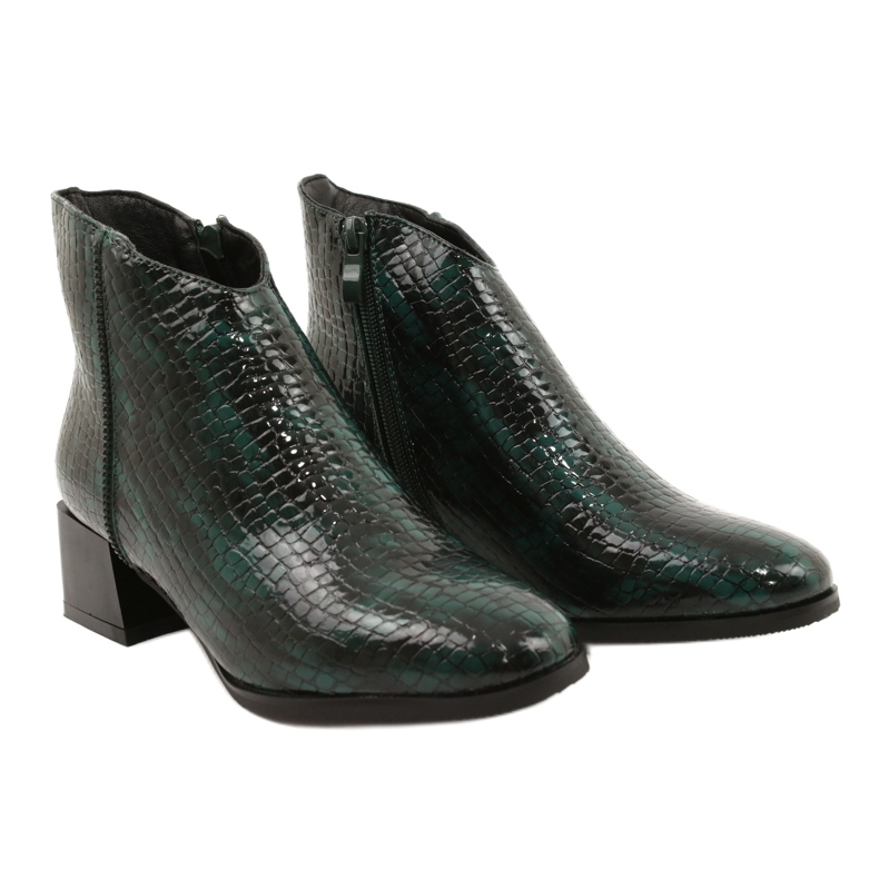 M.Daszyński Isolierte Stiefel Daszyński MR2130-8 Grün schwarz 4