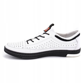Polbut Herren Leder Sommerschuhe K22 weiß 1