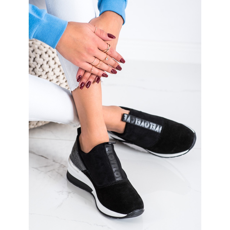 Filippo Slip-On-Sneakers aus Leder schwarz 2