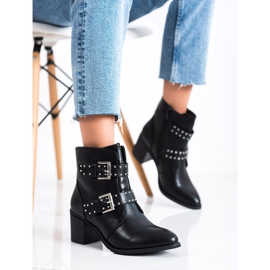 Sixth Sense Rockstiefel auf High Heels schwarz 2