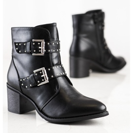 Sixth Sense Rockstiefel auf High Heels schwarz 1