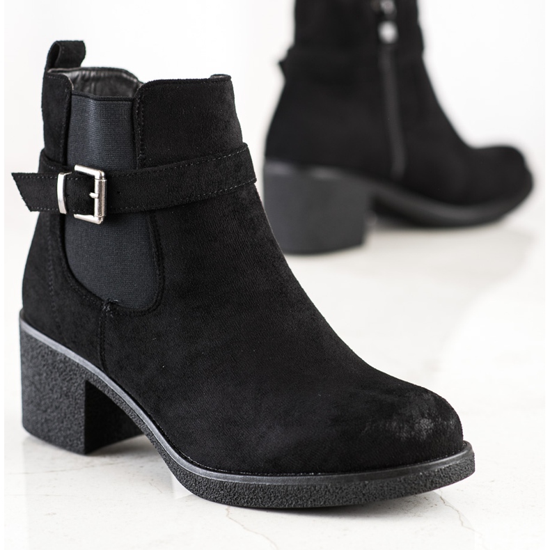 Marquiz Bequeme Freizeitstiefel schwarz 1