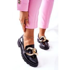 Lederschuhe Nicole Lackiert Schwarz 2665 2