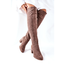 Wildleder braune Stiefel Nicole 2582 1