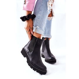 Schwarze Chelsea-Stiefel Schwarz Nicole 2672 2