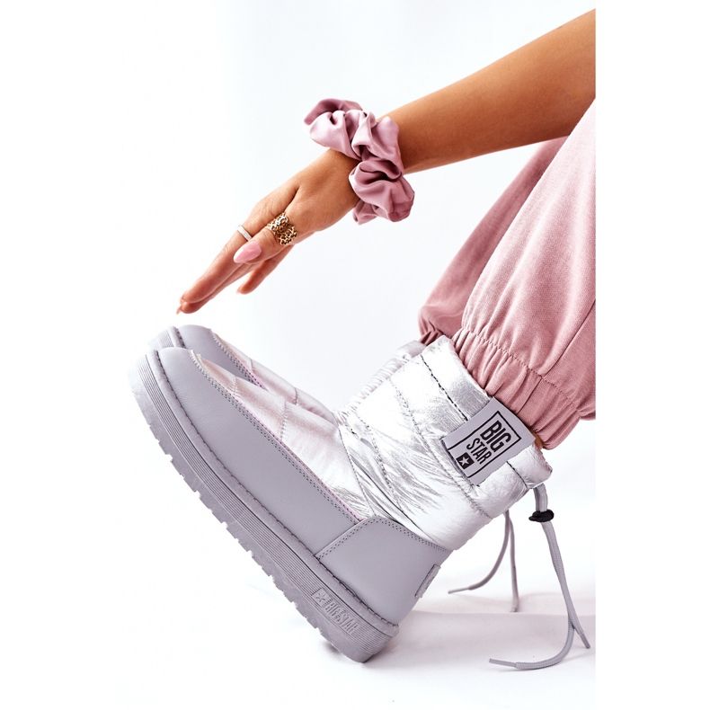 Damen Schneestiefel Big Star II274118 Silber silber- 1