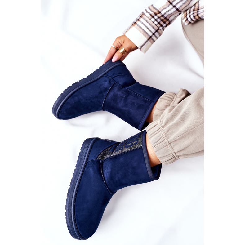 Damen Schneestiefel Big Star EE274416 Marineblau navy blau 1