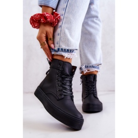 Hohe Sneakers für Damen Big Star II274096 Schwarz 1