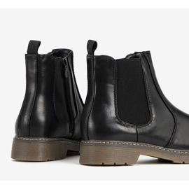 Schwarze klassische Goodie Damenstiefel 1