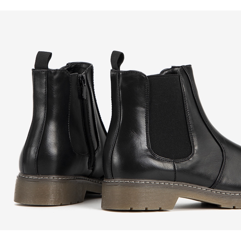 Schwarze klassische Goodie Damenstiefel 1