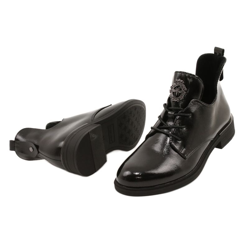 Lackstiefel Sergio Leone PB262 schwarz 3