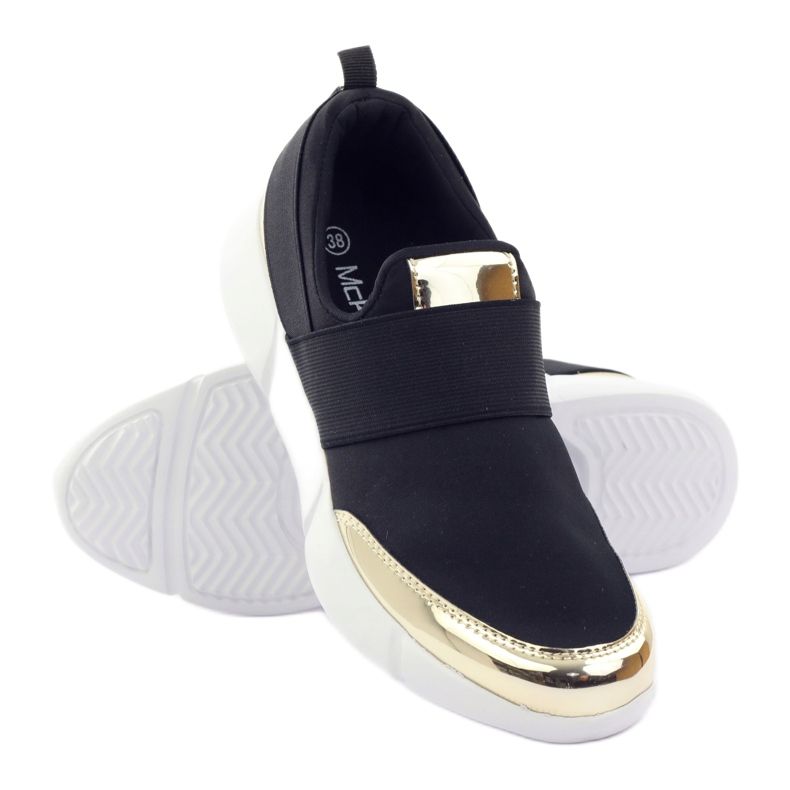 McKey Softshell-Sportschuhe in Schwarzgold gelb 3